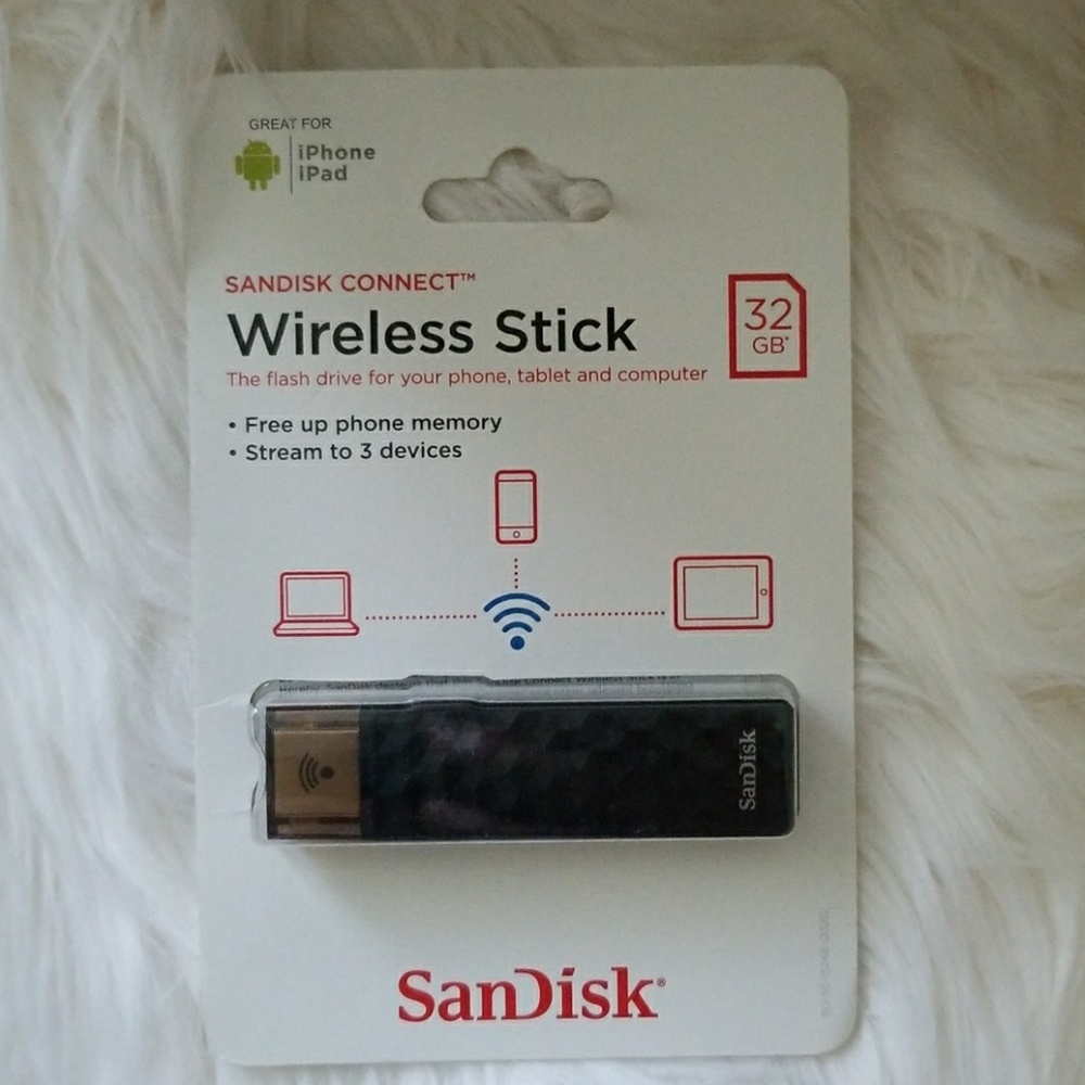 SanDisk Wireless Stick 32gb for Phone Tablet Compu